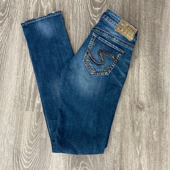 Silver Tuesday Low Rise Straight Leg. Sz 27/32 - Picture 1 of 12